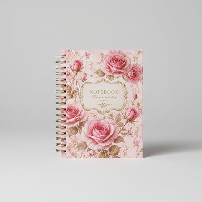 caderno espiral rosa