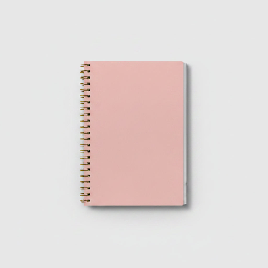 caderno espiral rosa