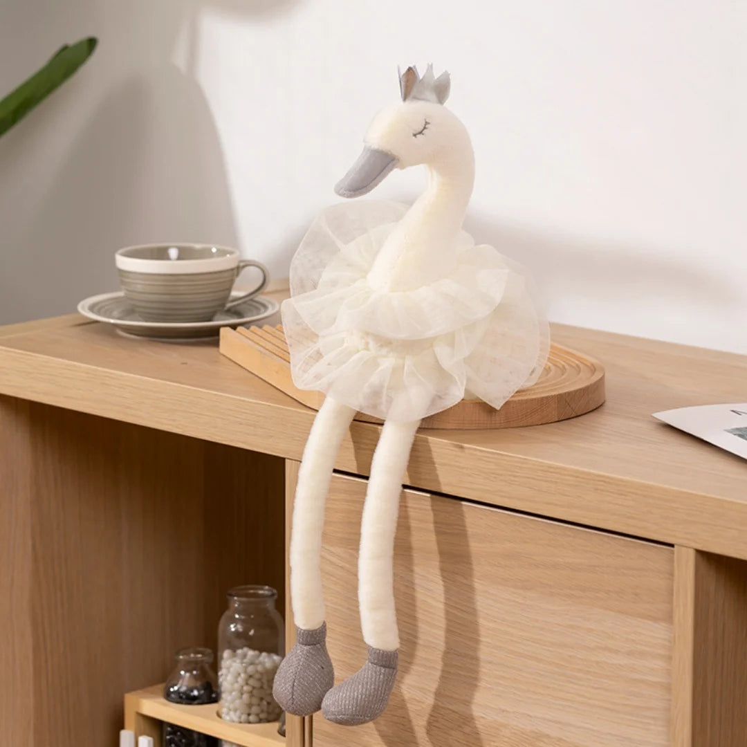 cisne de pelúcia branco