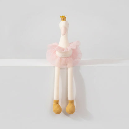 cisne de pelúcia rosa