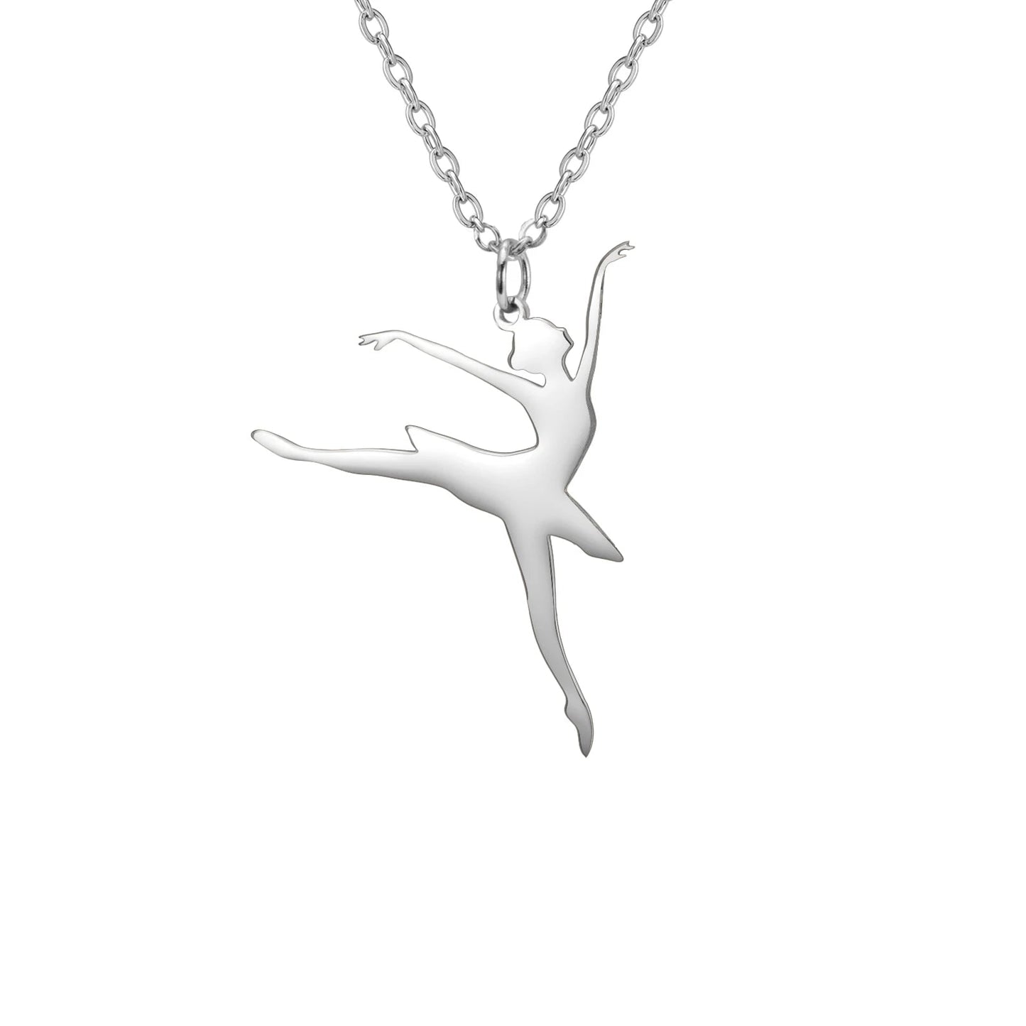 colar pingente bailarina 45-50cm