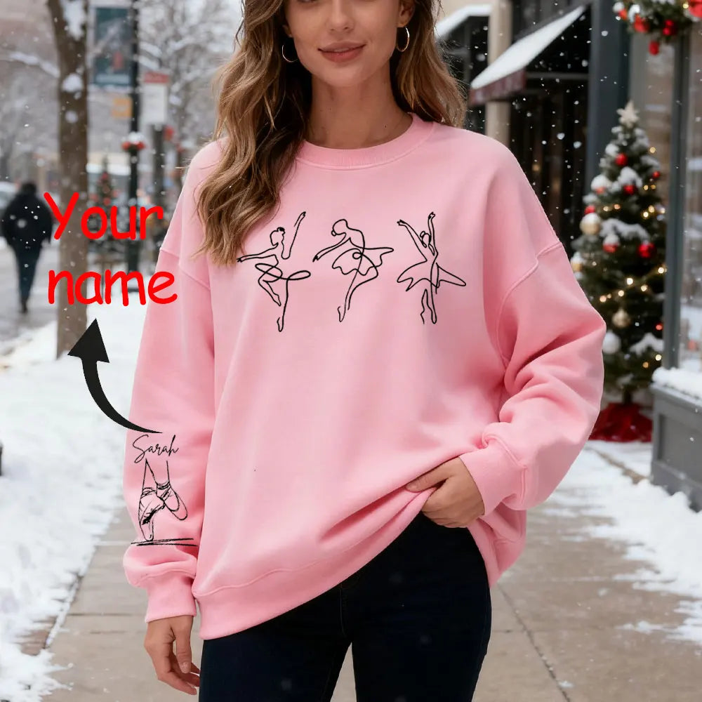custom ballerina sweatshirt
