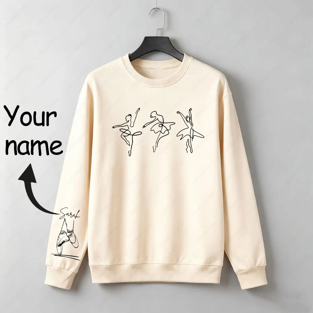 custom ballerina sweatshirt xxxl