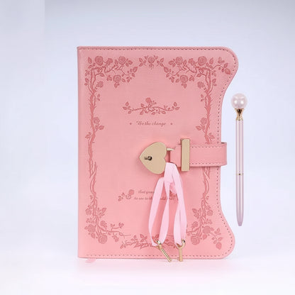 diário secreto com rosa