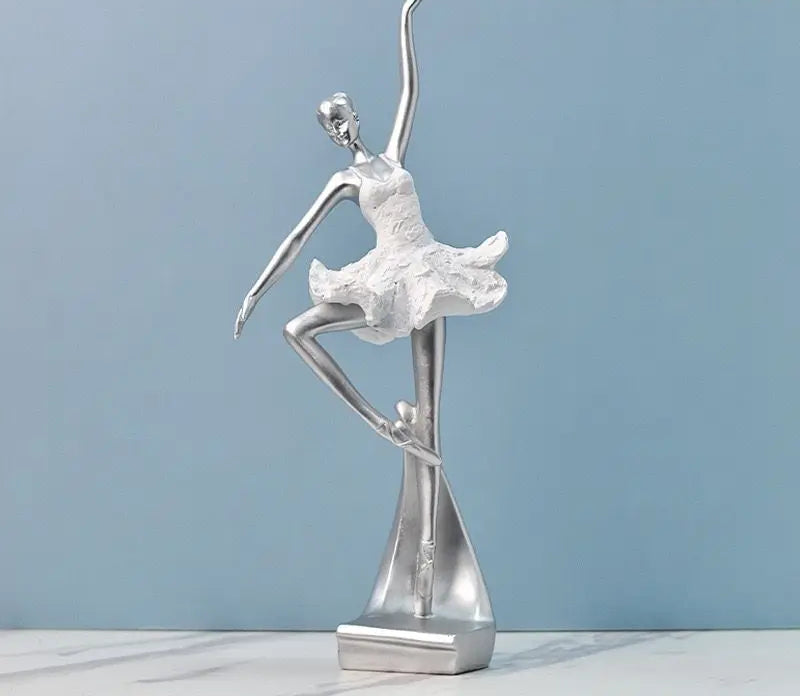 escultura de bailarina e
