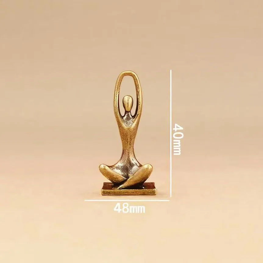 escultura de cobre a