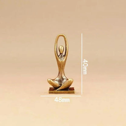 escultura de cobre a