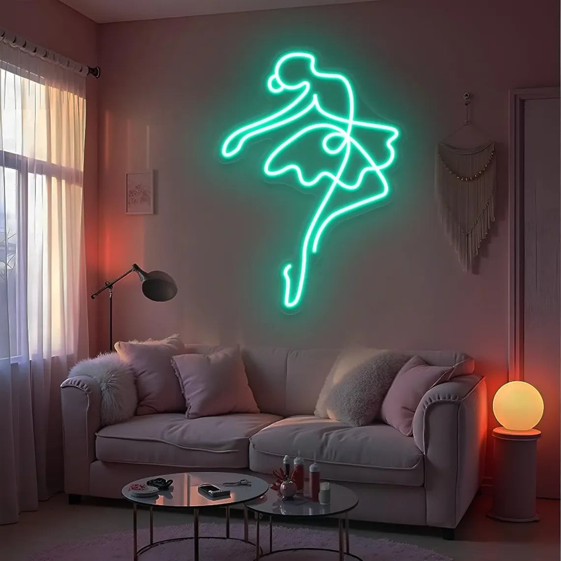 letreiro neon ballet 18 polegadas
