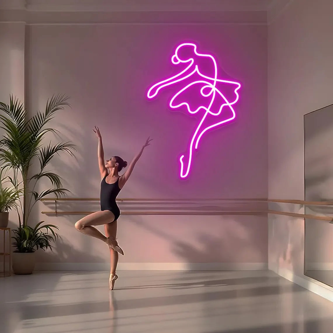letreiro neon ballet