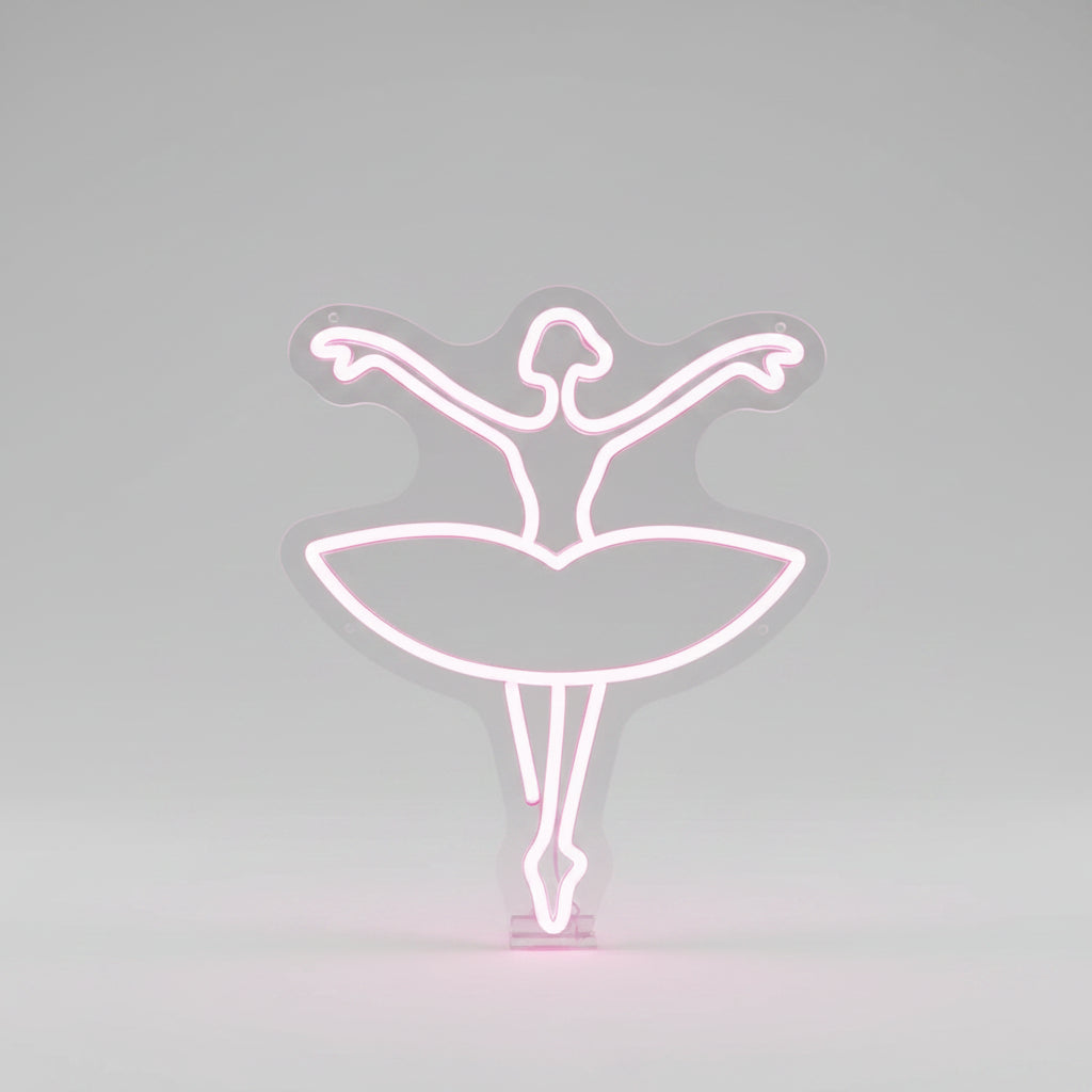 luminária neon bailarina