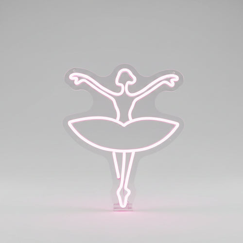 luminária neon bailarina