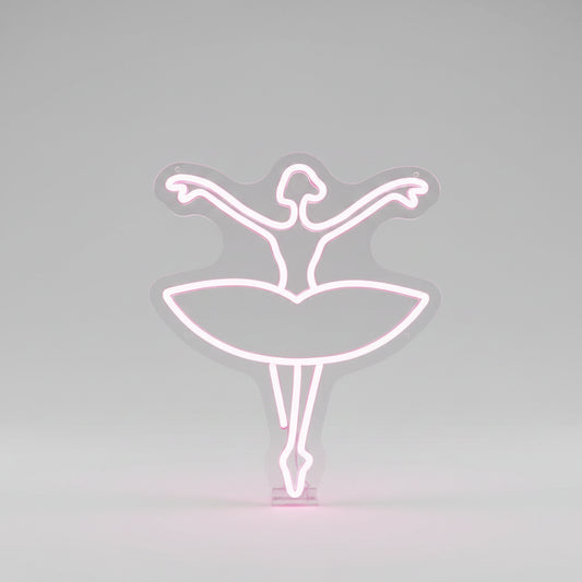 luminária neon bailarina