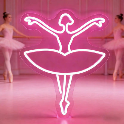 luminária neon bailarina
