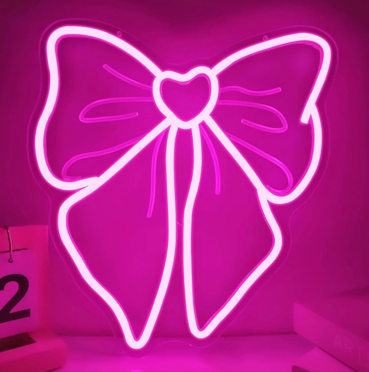 luminoso neon laço 31,5x28,5cm