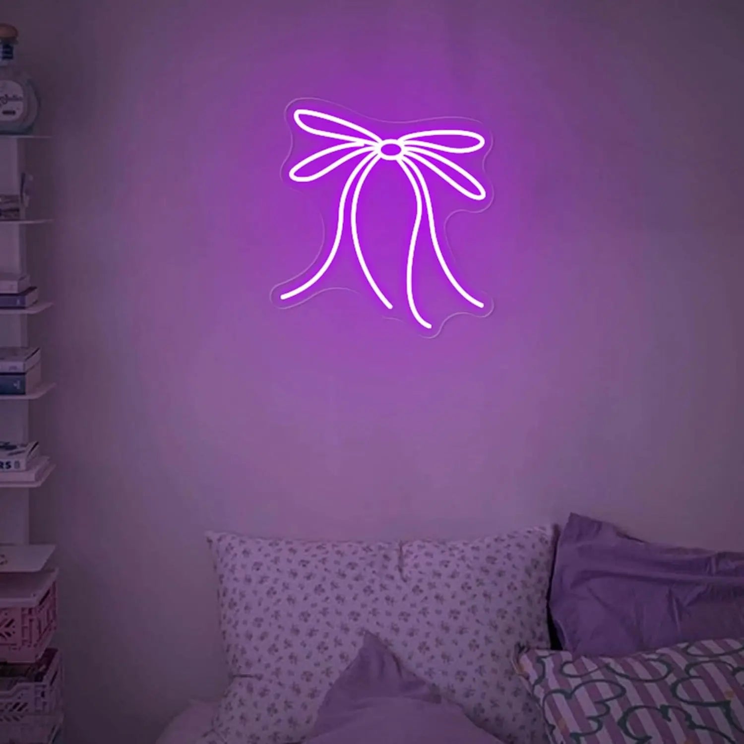 luminoso neon laço gravata borboleta2-roxo