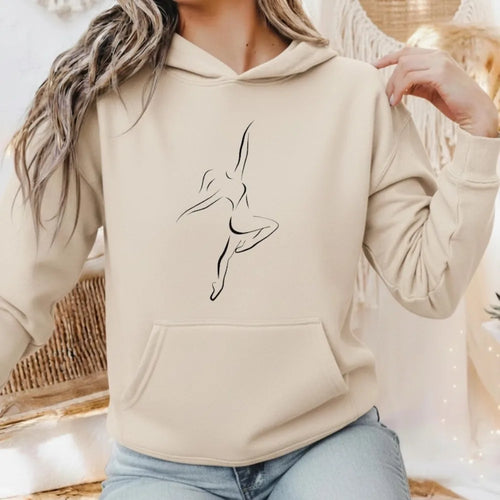 minimalist dance hoodie