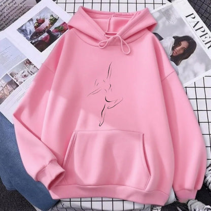 minimalist dance hoodie