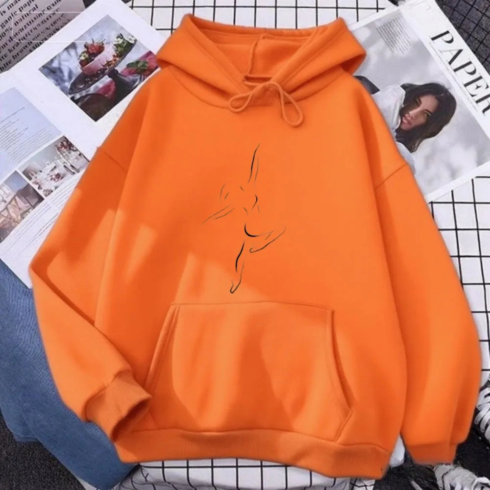 minimalist dance hoodie