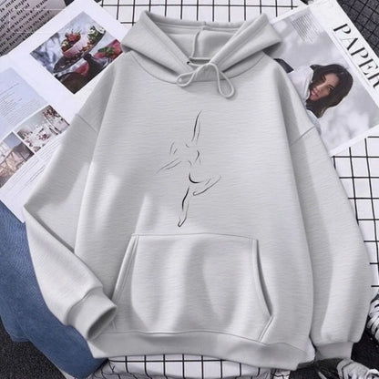 minimalist dance hoodie