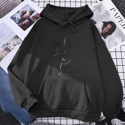 minimalist dance hoodie