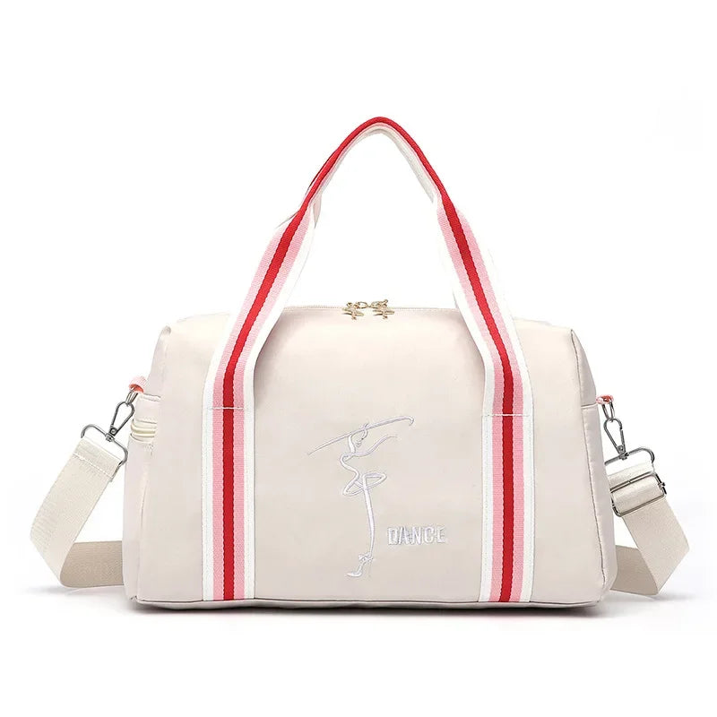 mochila de dança branco