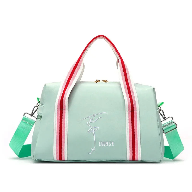 mochila de dança verde