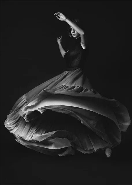 pôster bailarina em bordô