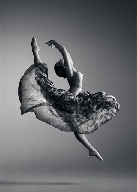 pôster bailarina em branco