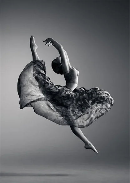 pôster bailarina em branco