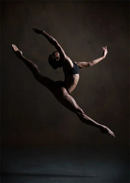 pôster bailarina em laranja