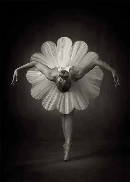 pôster bailarina em transparente