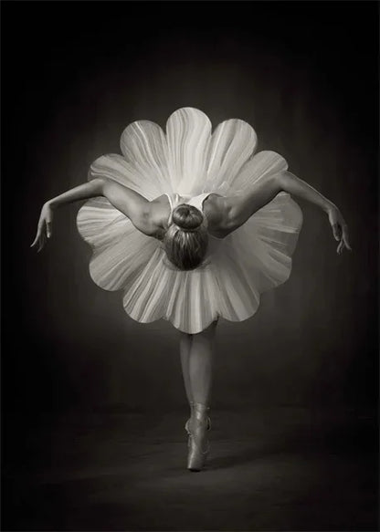 pôster bailarina em transparente