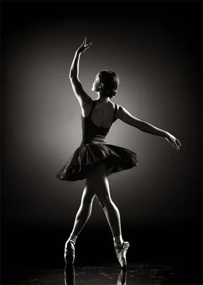 pôster bailarina em verde