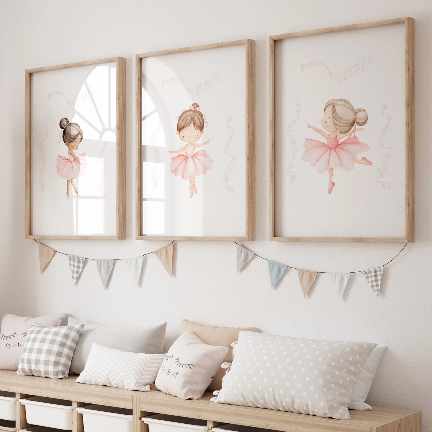 poster infantil de pw225-3peças