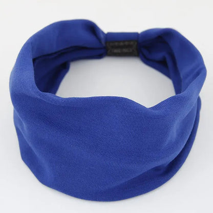 tiara elástica de azul
