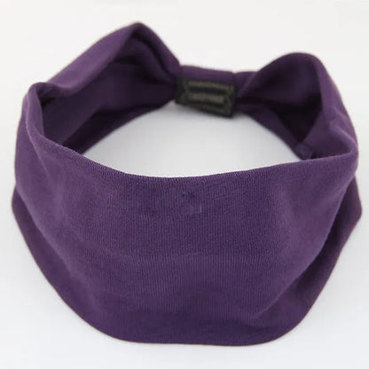 tiara elástica de roxo