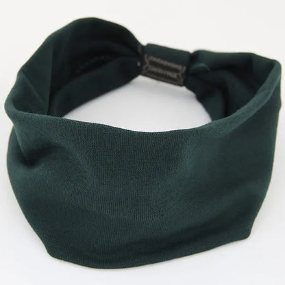 tiara elástica de verde