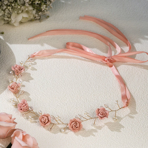 tiara floral artesanal