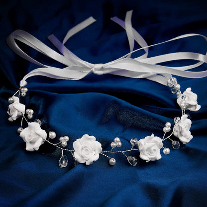 tiara floral artesanal hs-j6991s