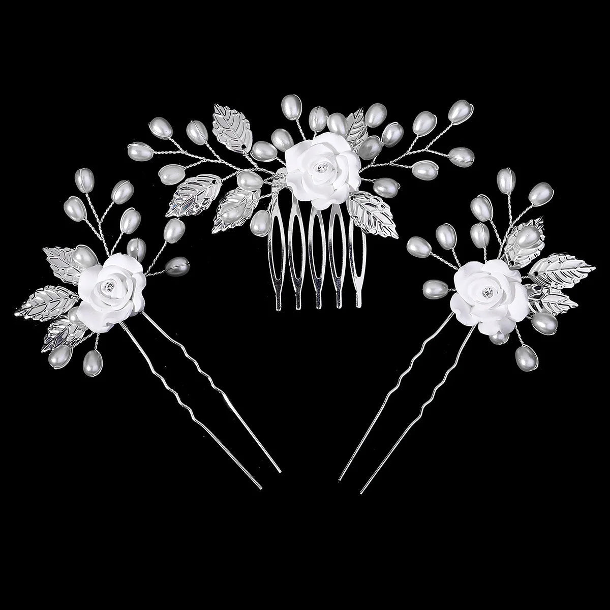 tiara floral artesanal hs-j7083s