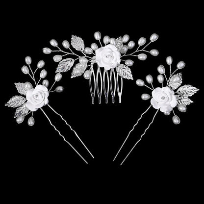 tiara floral artesanal hs-j7083s
