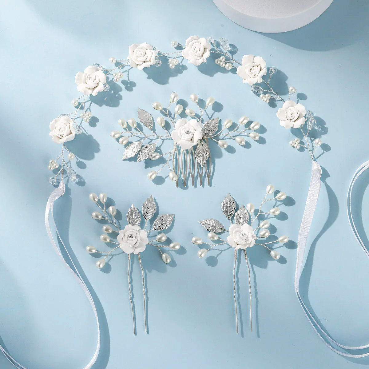 tiara floral artesanal zuhe-s